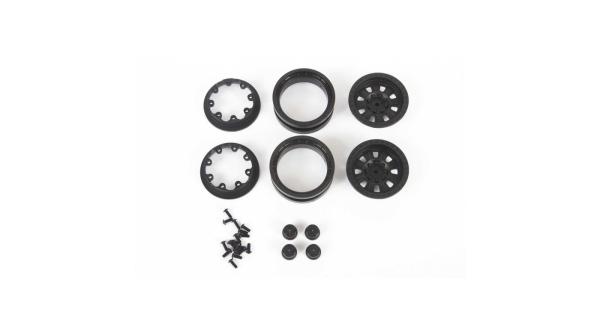 Axial 1.9 3pc. Raceline Monster Beadlock Wheels Blk (2) - AXI43004