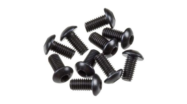 Axial AXA0113 Hex Socket Button Head Black M3x6mm (10) - AXIC0005