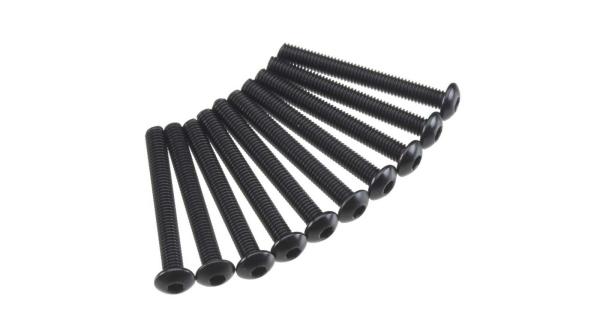 Axial AXA120 Hex Socket Button Head M3x25mm Black (10) - AXIC0012