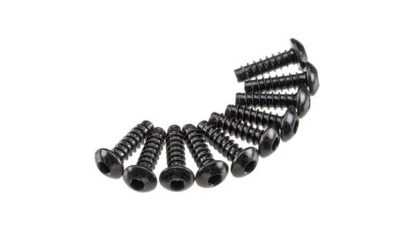 Axial Hex Tap Button Head M3x10mm Black (10) - AXIC0121