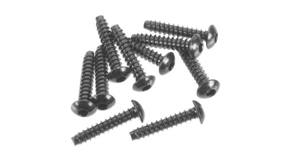 Axial Hex Socket Tapping Button Head M3x15mm Blk(10) - AXIC0437