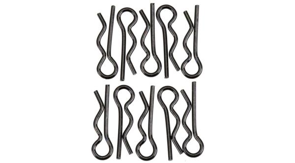 Axial AXA1059 Body Clip 6mm Black (10) - AXIC1059
