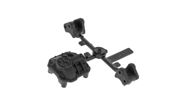 Axial AX31437 AR44 Diff Cover & Link Mounts Black - AXIC1437