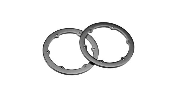 Axial AX8122 1.9 Beadlock Ring Grey (2) - AXIC8122