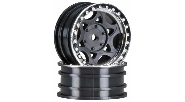 Axial AX08140 1.9 Walker Evans Street Whl Chr/Blk (2) - AXIC8140