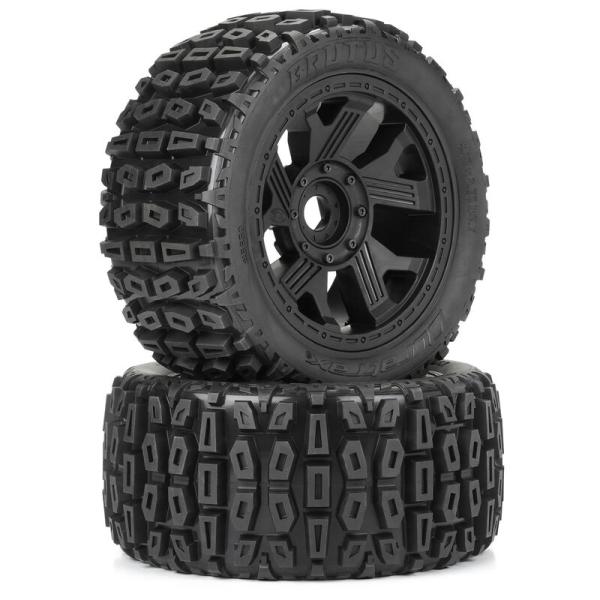 Duratrax 1/6 Brutus F/R 5.7" Monster Truck Tires MTD 24mm Black Ripper (2) - DTX565010
