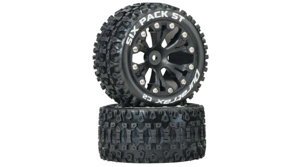 Duratrax Six Pack ST 2.8 2WD Mounted Rear C2 Black (2) - DTXC3560
