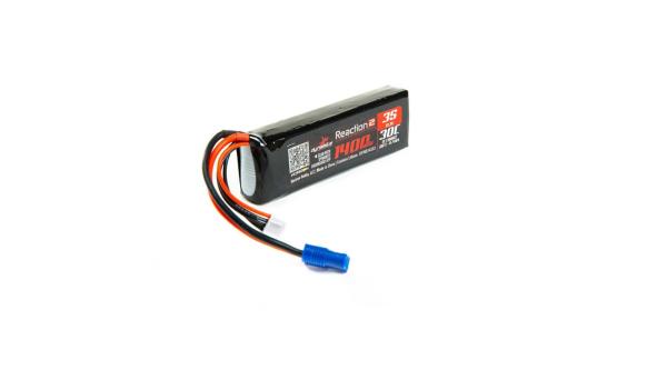Dynamite 11.1V 1400mAh 3S 30C LiPo,Long: EC3 Minis - DYNB14333
