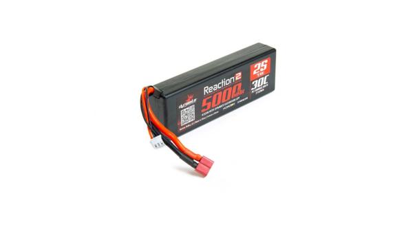 Dynamite 7.4V 5000 mAh 2S 30C LiPo, Hardcase: Deans - DYNB5023HD