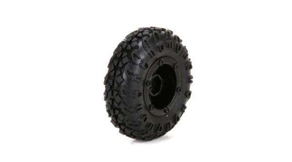 ECX Front/Rear Premount Tire:1:24 4WD Temper - ECX40005