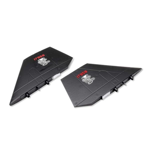 E-flite Fin Set; Black: SR-71 Twin 40mm  EDF - EFL02058