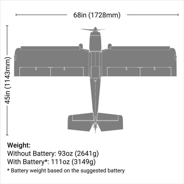 E-flite Super Timber RC-Flugmodell 1.7m PNP - EFL02575