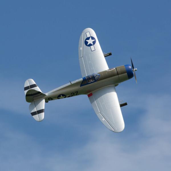 E-flite P-47 Razorback 1.2m RC-Flugzeug Warbird BNF Basic with AS3X & SAFE Select - EFL08450