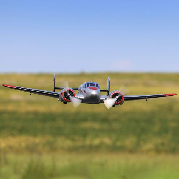E-flite Twin Beechcraft D18 1.5m RC-Flugzeug BNF Basic - EFL1096250