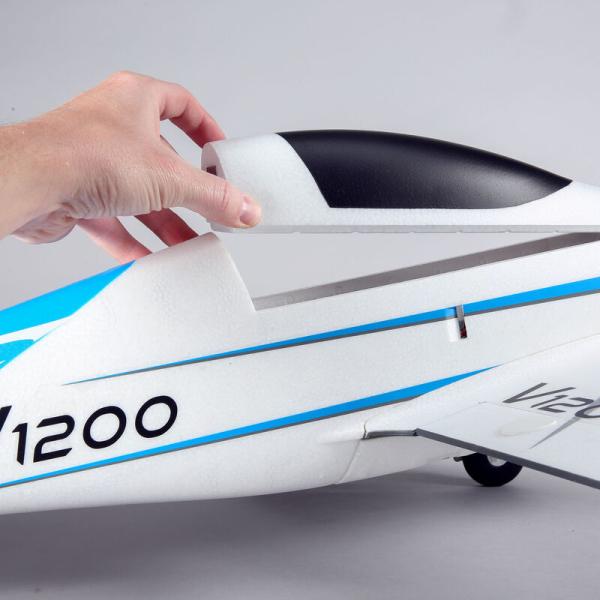 E-flite V1200 with Smart RC-Flugzeug Spannweite: 1200mm PNP - EFL12375