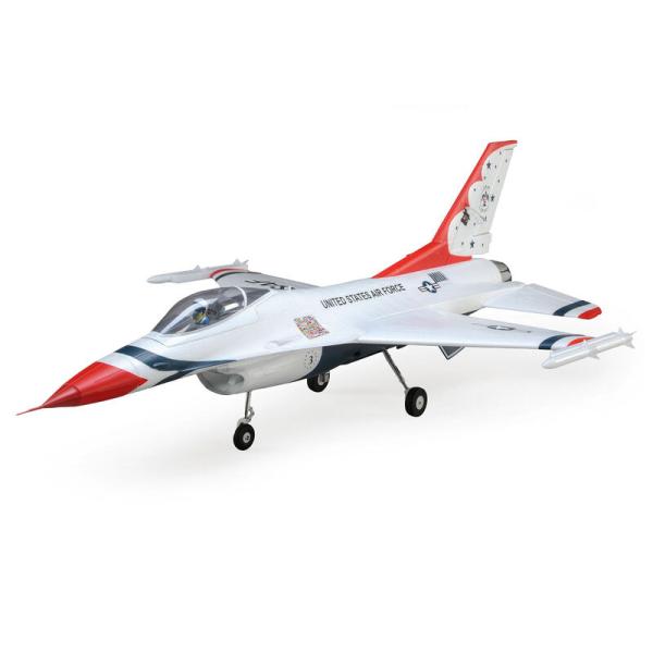 E-flite F-16 Thunderbirds 70mm EDF Jet RC-Flugzeug BNF Basic with AS3X and SAFE Select - EFL178500