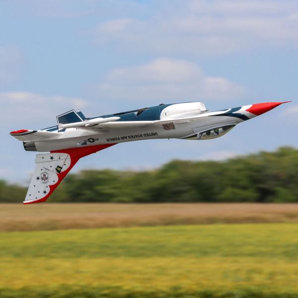 E-flite F-16 Thunderbirds 70mm EDF Jet RC-Flugzeug BNF Basic with AS3X and SAFE Select - EFL178500