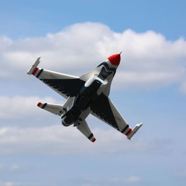 E-flite F-16 Thunderbirds 70mm EDF Jet RC-Flugzeug BNF Basic with AS3X and SAFE Select - EFL178500