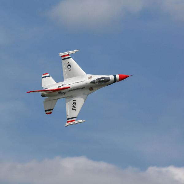 E-flite F-16 Thunderbirds 70mm EDF Jet RC-Flugzeug BNF Basic with AS3X and SAFE Select - EFL178500