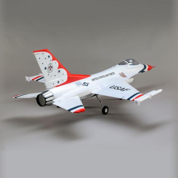 E-flite F-16 Thunderbirds 70mm EDF Jet RC-Flugzeug BNF Basic with AS3X and SAFE Select - EFL178500