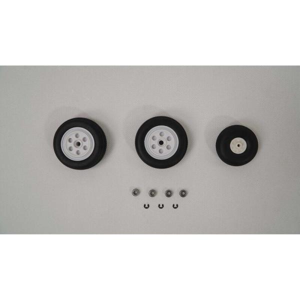 E-flite Wheel Set: F-16 Falcon-Gray 80mm EDF - EFL87890