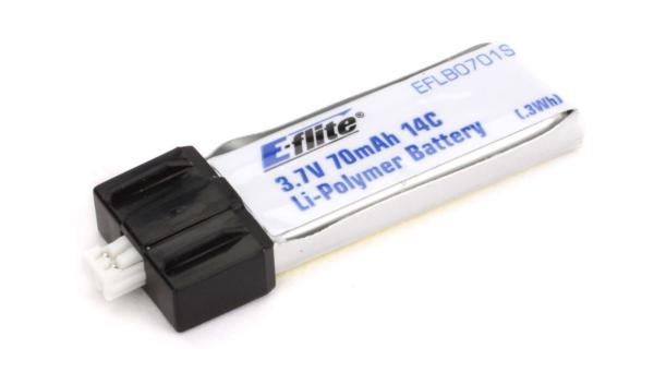 E-flite 1S 3,7V 70mAh 14C LiPo-Akku - EFLB0701S
