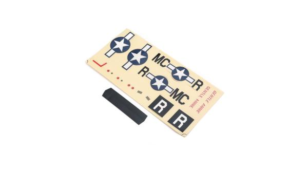 E-flite Decal Sheet: UMX P-51 BL - EFLU3307