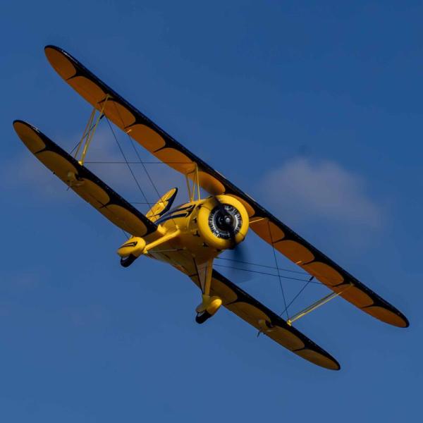E-flite UMX WACO Micro RC-Flugzeug BNF Basic with AS3X and SAFE Select Yellow - EFLU53550Y
