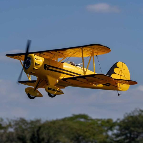 E-flite UMX WACO Micro RC-Flugzeug BNF Basic with AS3X and SAFE Select Yellow - EFLU53550Y