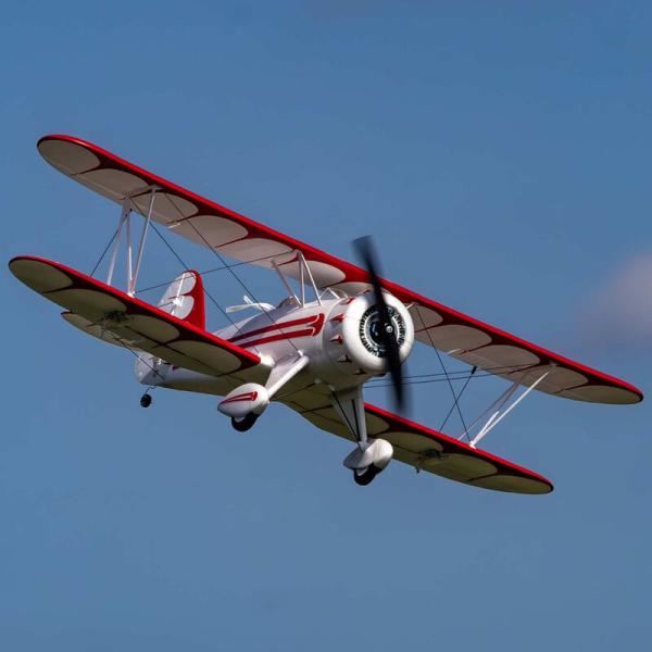 E-flite UMX WACO BNF Basic Micro RC-Flugzeug with AS3X and SAFE Select White - EFLU53550