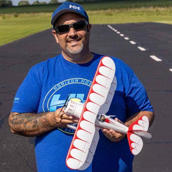 E-flite UMX WACO BNF Basic Micro RC-Flugzeug with AS3X and SAFE Select White - EFLU53550