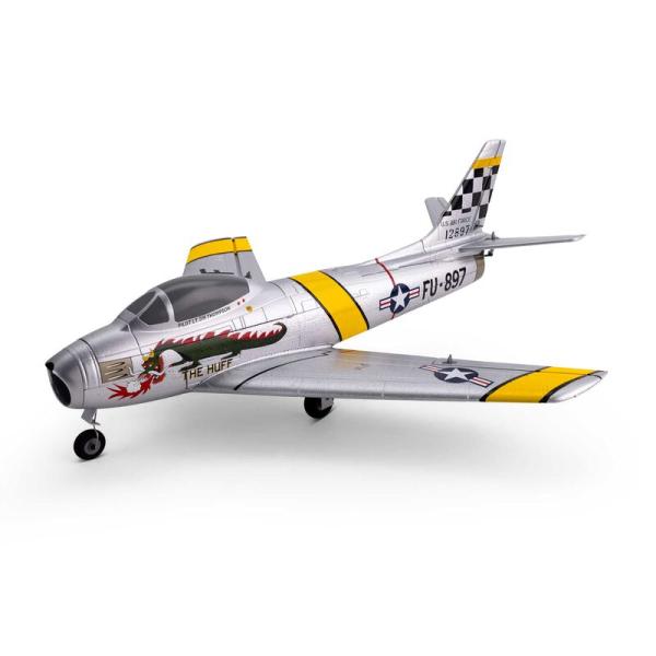 E-flite UMX F-86 Sabre 30mm EDF Jet Micro RC-Flugzeug BNF Basic with AS3X and SAFE Select - EFLU7050