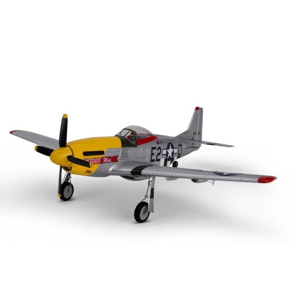 E-flite UMX P-51D Mustang “Detroit Miss” Micro RC-Flugzeug BNF Basic with AS3X and SAFE Select - EFLU7350