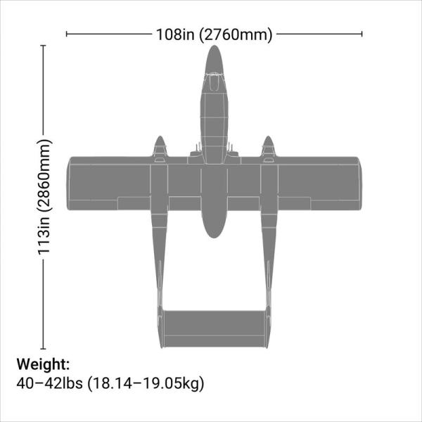 Hangar9 OV-10 Bronco 30cc ARF, Spannweite: 276cm Scale RC-Flugzeug - HAN4670