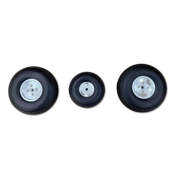 Hangar9 Aluminum Hub Wheel Set (3): OV-10 Bronco 20cc - HAN505532