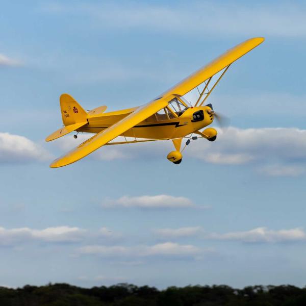 Hangar9 J-3 Cub 10cc Holz RC-Flugmodell mit Elektroantrieb PNP, Spannweite:2096mm - HAN5175