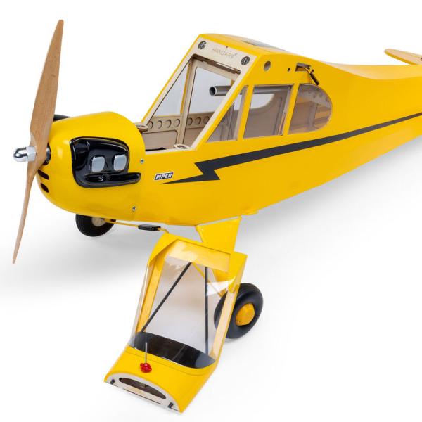 Hangar9 J-3 Cub 10cc Holz RC-Flugmodell mit Elektroantrieb PNP, Spannweite:2096mm - HAN5175