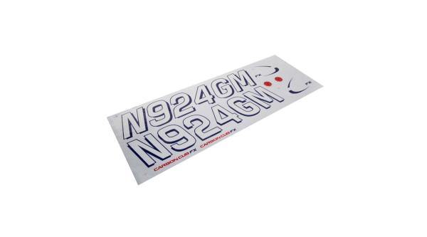 Hangar9 Decal Sheet: Carbon Cub FX-3 100-200cc - HAN528021