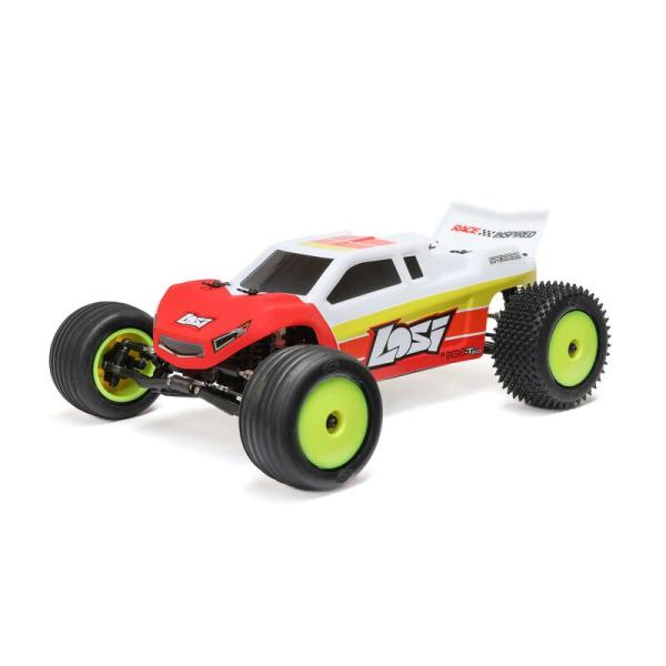 Losi 1/18 Mini-T 2.0 V2 2WD Stadium Truck Offroad RC-Car Brushless RTR Red - LOS-1056T1