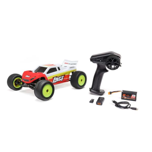 Losi 1/18 Mini-T 2.0 V2 2WD Stadium Truck Offroad RC-Car Brushless RTR Red - LOS-1056T1