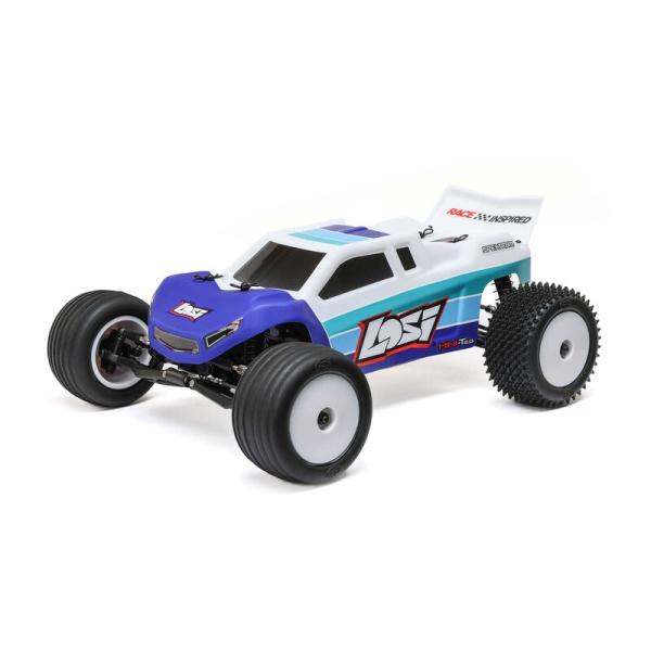 Losi 1/18 Mini-T 2.0 V2 2WD Stadium Truck Offroad RC-Car Brushless RTR Blue - LOS-1056T2