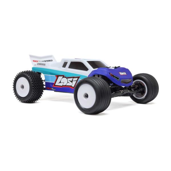 Losi 1/18 Mini-T 2.0 V2 2WD Stadium Truck Offroad RC-Car Brushless RTR Blue - LOS-1056T2