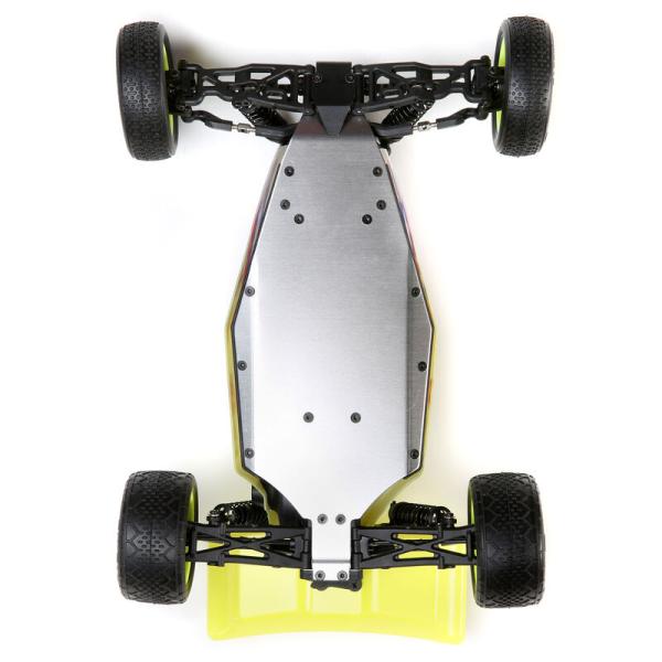Losi Mini-B, Brushed, RTR: 1/16 2WD Buggy, Yellow/White - LOS01016T3