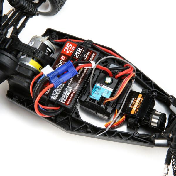 Losi Mini-B, Brushed, RTR: 1/16 2WD Buggy, Yellow/White - LOS01016T3