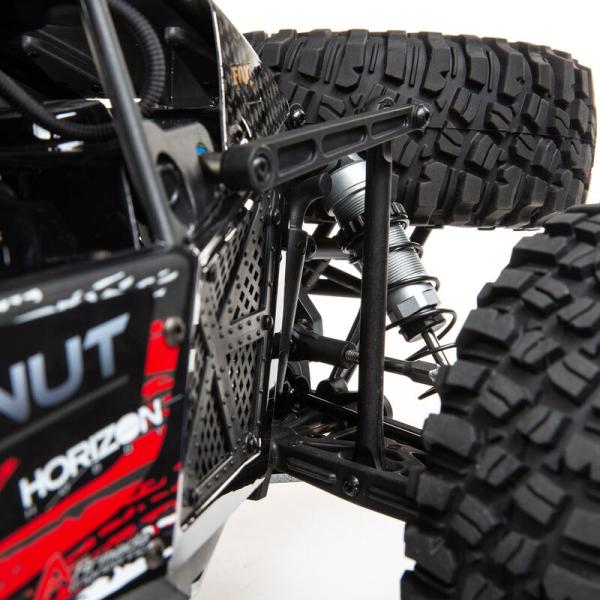Losi Lasernut U4 Black, SMART ESC: 1/10 4WD RTR RC-Rockracer - LOS03028T2