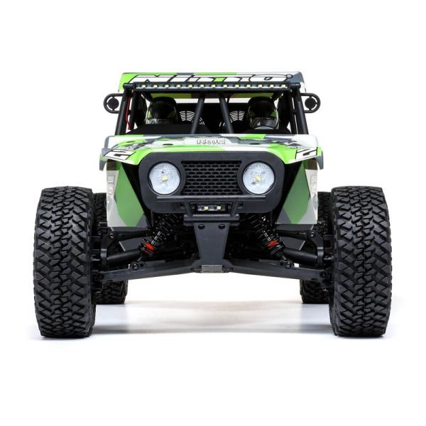 Losi Hammer Rey, 1/10 4WD Rock Racer RC-Car OIffroad RTR, Green/Gray - LOS03030T2