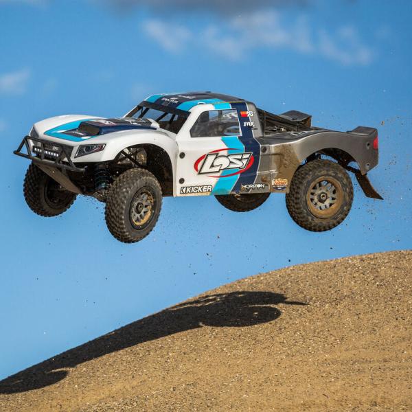 Losi 5IVE-T 2.0 V2: 1/5 4wd SCT Gas BND RC-Car Grau/Blau/Weiss - LOS05014V2T1