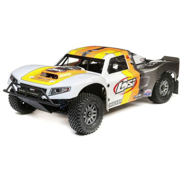Losi 5IVE-T 2.0 V2: 1/5 4wd SCT Gas BND RC-Car Grau/Orange/Weiss - LOS05014V2T2
