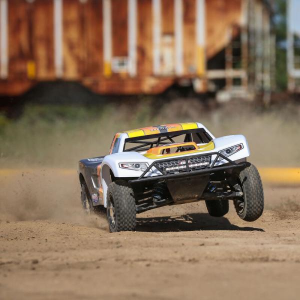 Losi 5IVE-T 2.0 V2: 1/5 4wd SCT Gas BND RC-Car Grau/Orange/Weiss - LOS05014V2T2