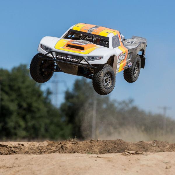 Losi 5IVE-T 2.0 V2: 1/5 4wd SCT Gas BND RC-Car Grau/Orange/Weiss - LOS05014V2T2